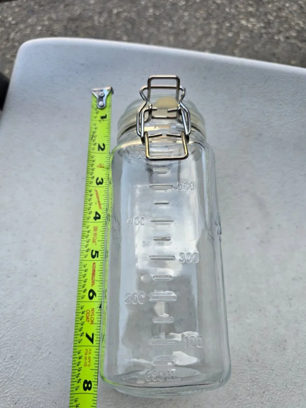 Mason Craft & More 22oz Glass Storage Jar - Round Top Square Base Canister